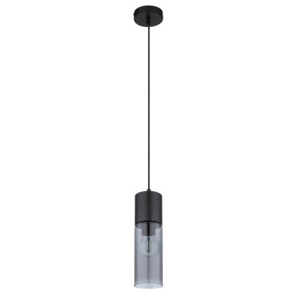 Globo - Luster na sajli 1xE27/25W/230V pr. 10,5 cm crna