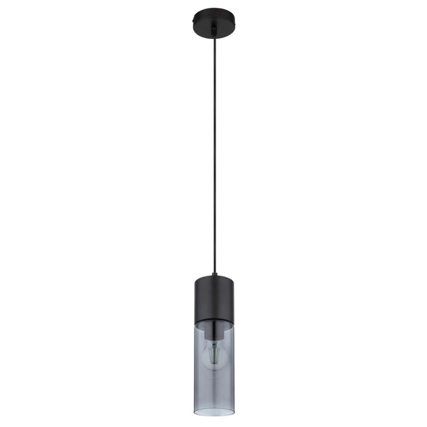 Globo - Luster na sajli 1xE27/25W/230V pr. 10,5 cm crna