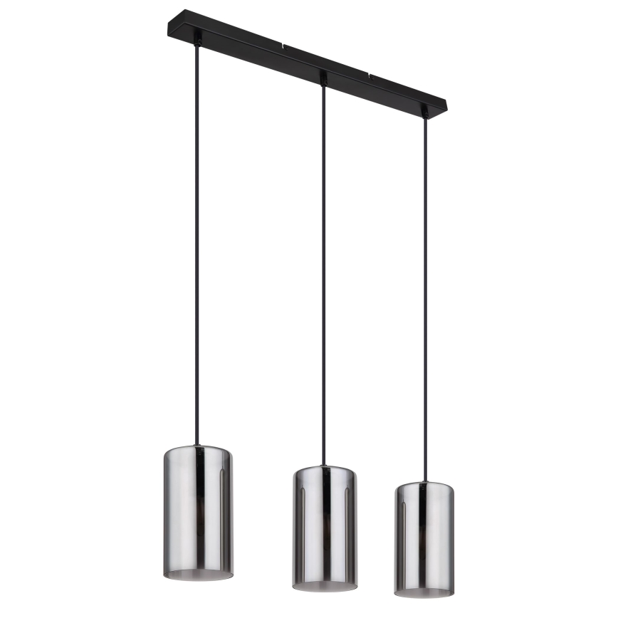 Globo - Luster na sajli 3xE14/25W/230V crna