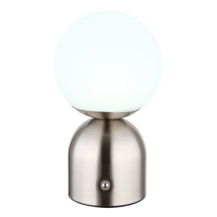 Globo - LED Prigušiva stolna lampa na dodir LED/2,5W/3,7V 2700K/4000K/6500K 1800 mAh USB mat krom