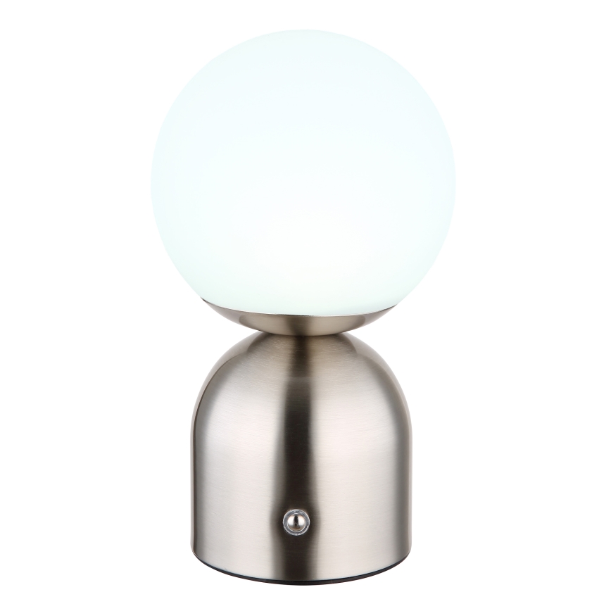 Globo - LED Prigušiva stolna lampa na dodir LED/2,5W/3,7V 2700K/4000K/6500K 1800 mAh USB mat krom
