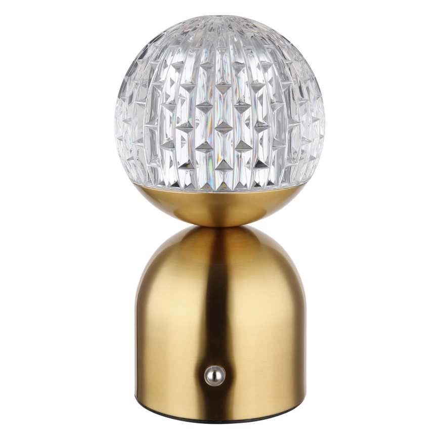 Globo - LED Prigušiva stolna lampa na dodir LED/2,5W/3,7V 2700/4000/6500K 1800 mAh USB mesing