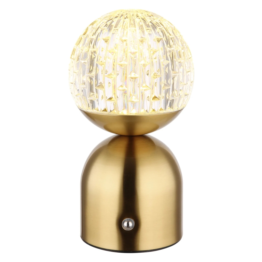 Globo - LED Prigušiva stolna lampa na dodir LED/2,5W/3,7V 2700/4000/6500K 1800 mAh USB mesing
