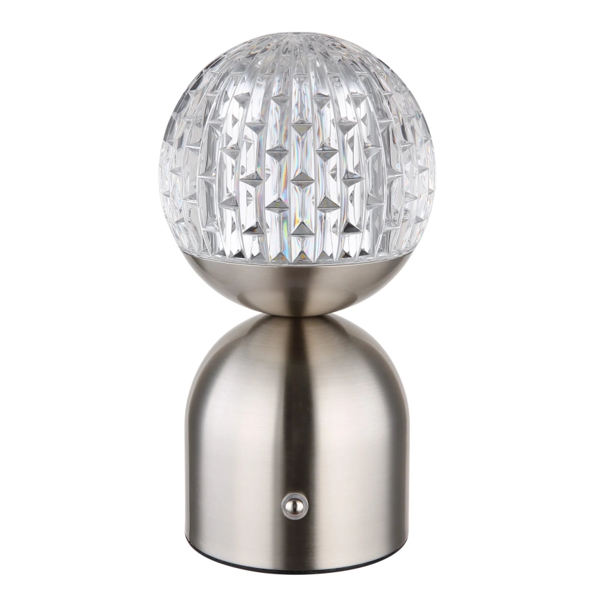 Globo - LED Prigušiva stolna lampa na dodir LED/2,5W/3,7V 2700/4000/6500K 1800 mAh USB mat krom