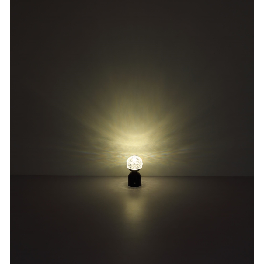 Globo - LED Prigušiva stolna lampa na dodir LED/2,5W/3,7V 2700/4000/6500K 1800 mAh USB crna