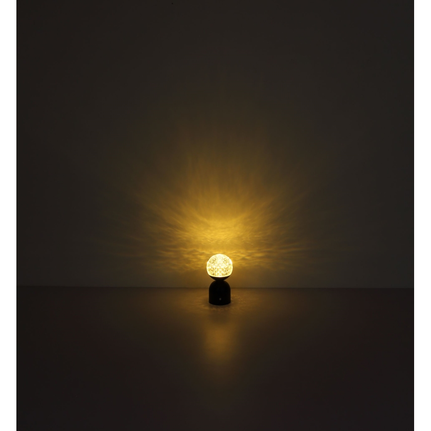 Globo - LED Prigušiva stolna lampa na dodir LED/2,5W/3,7V 2700/4000/6500K 1800 mAh USB crna