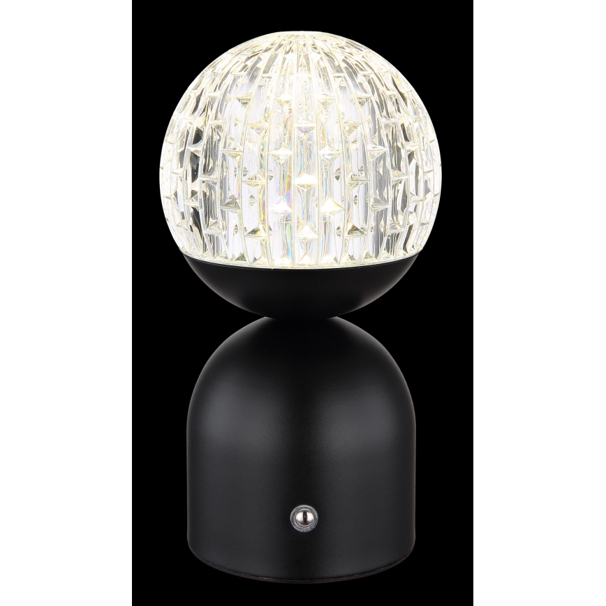 Globo - LED Prigušiva stolna lampa na dodir LED/2,5W/3,7V 2700/4000/6500K 1800 mAh USB crna