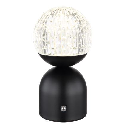 Globo - LED Prigušiva stolna lampa na dodir LED/2,5W/3,7V 2700/4000/6500K 1800 mAh USB crna