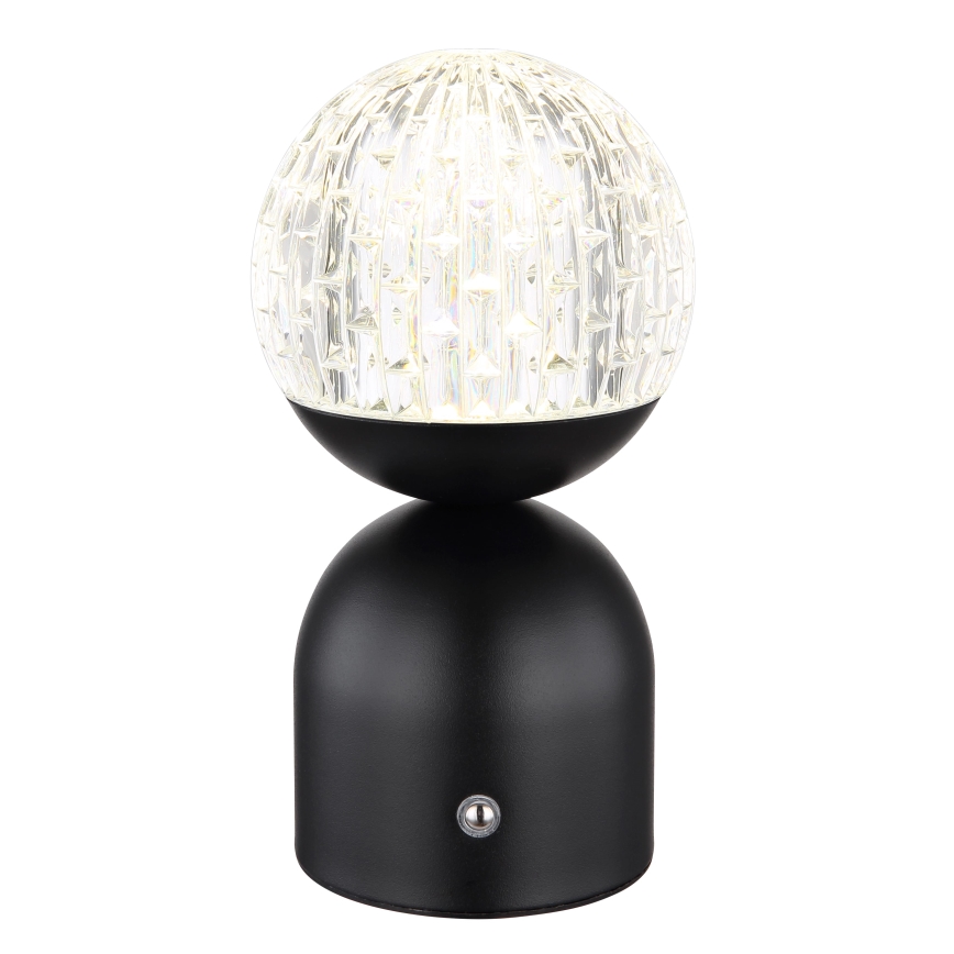 Globo - LED Prigušiva stolna lampa na dodir LED/2,5W/3,7V 2700/4000/6500K 1800 mAh USB crna