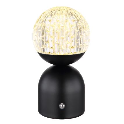 Globo - LED Prigušiva stolna lampa na dodir LED/2,5W/3,7V 2700/4000/6500K 1800 mAh USB crna