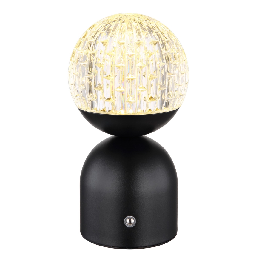 Globo - LED Prigušiva stolna lampa na dodir LED/2,5W/3,7V 2700/4000/6500K 1800 mAh USB crna