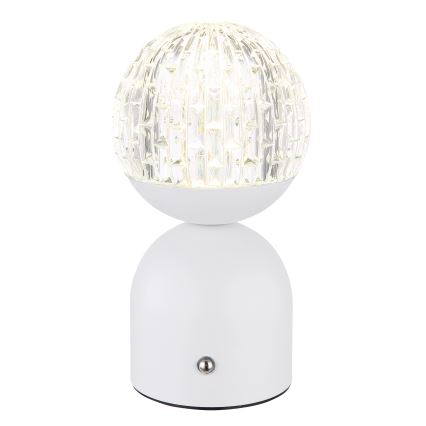 Globo - LED Prigušiva stolna lampa na dodir LED/2,5W/3,7V 2700/4000/65000K 1800 mAh USB bijela