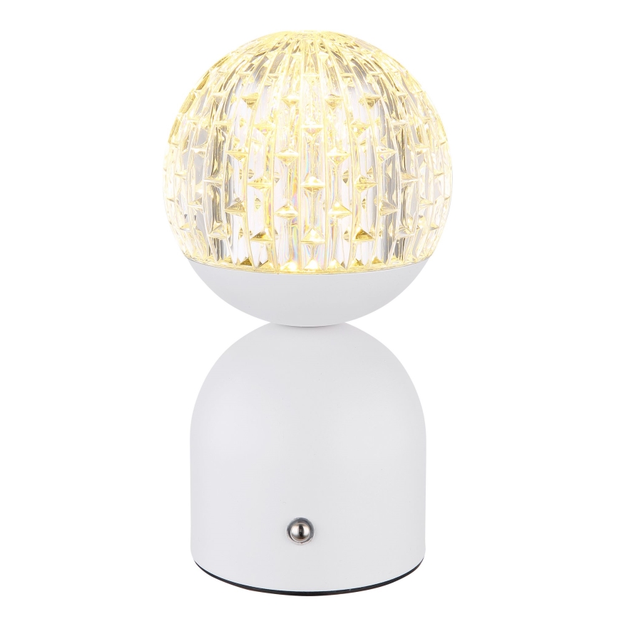 Globo - LED Prigušiva stolna lampa na dodir LED/2,5W/3,7V 2700/4000/65000K 1800 mAh USB bijela