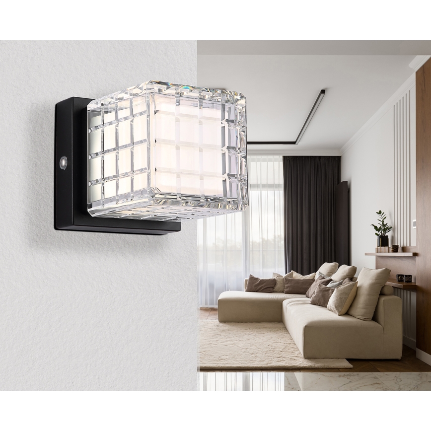 Globo - LED Prigušiva stolna lampa na dodir LED/2,5W/3,7V 2700K/4000K/6500K 1800 mAh USB crna