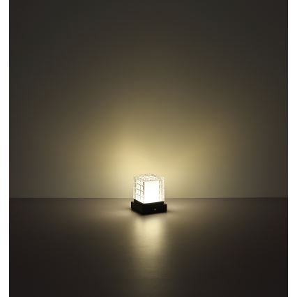 Globo - LED Prigušiva stolna lampa na dodir LED/2,5W/3,7V 2700K/4000K/6500K 1800 mAh USB crna