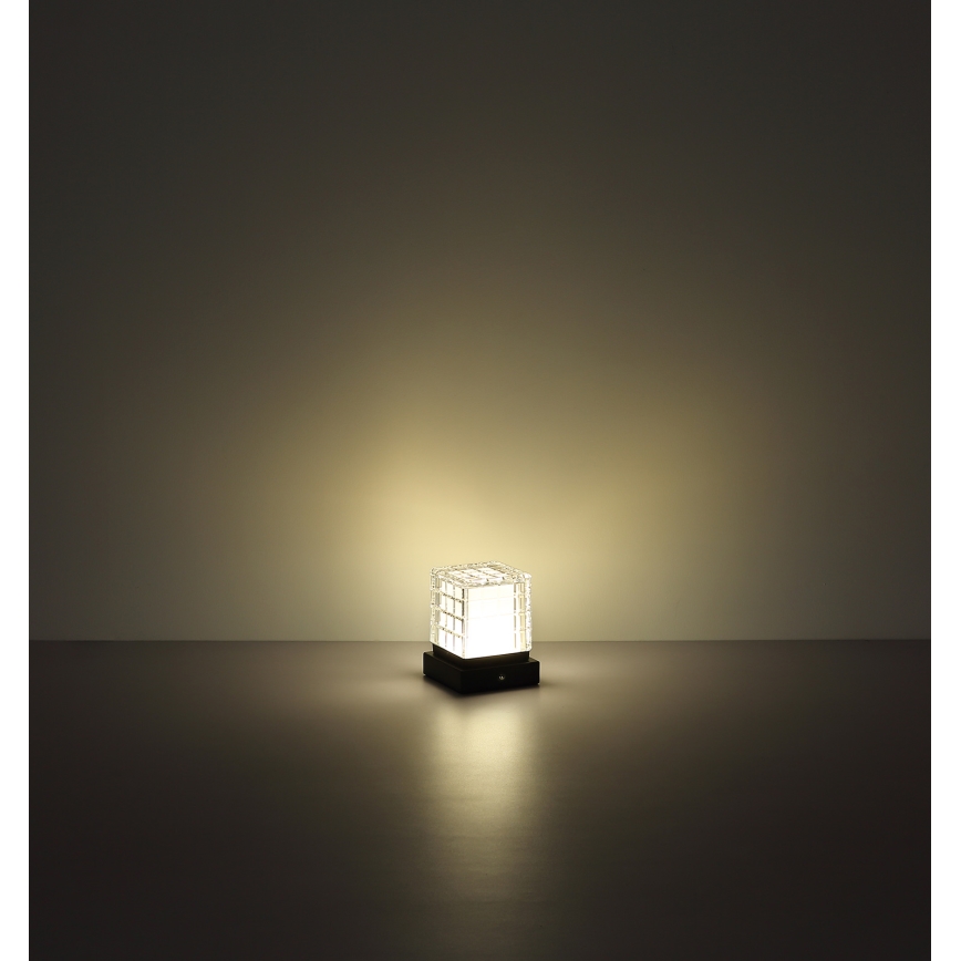 Globo - LED Prigušiva stolna lampa na dodir LED/2,5W/3,7V 2700K/4000K/6500K 1800 mAh USB crna