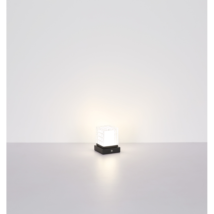 Globo - LED Prigušiva stolna lampa na dodir LED/2,5W/3,7V 2700K/4000K/6500K 1800 mAh USB crna
