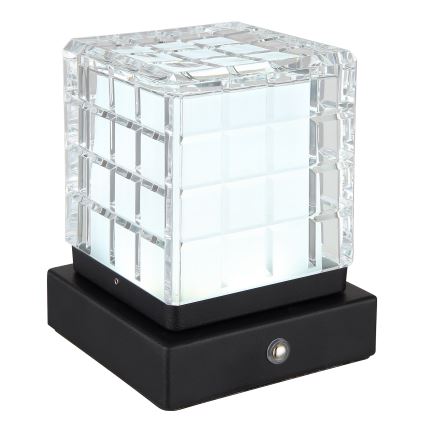 Globo - LED Prigušiva stolna lampa na dodir LED/2,5W/3,7V 2700K/4000K/6500K 1800 mAh USB crna