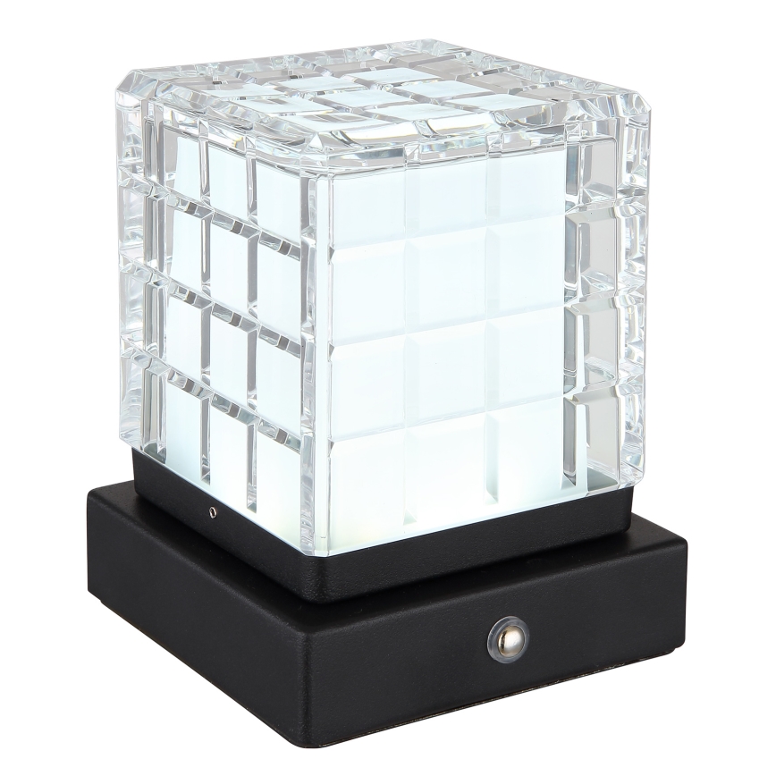 Globo - LED Prigušiva stolna lampa na dodir LED/2,5W/3,7V 2700K/4000K/6500K 1800 mAh USB crna
