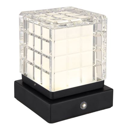 Globo - LED Prigušiva stolna lampa na dodir LED/2,5W/3,7V 2700K/4000K/6500K 1800 mAh USB crna