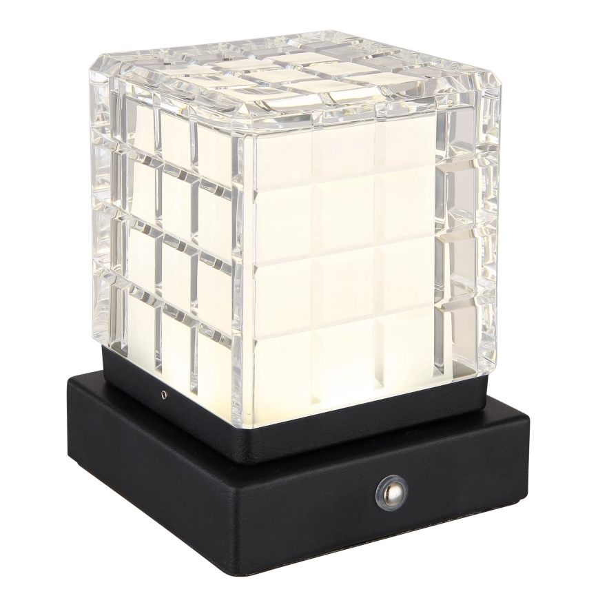 Globo - LED Prigušiva stolna lampa na dodir LED/2,5W/3,7V 2700K/4000K/6500K 1800 mAh USB crna