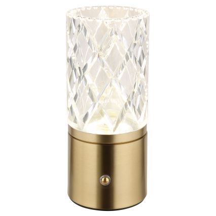 Globo - LED Prigušiva stolna lampa na dodir LED/2,5W/3,7V 2700K/4000K/6500K 1800 mAh USB zlatna