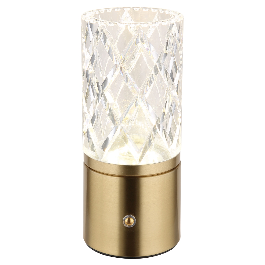 Globo - LED Prigušiva stolna lampa na dodir LED/2,5W/3,7V 2700K/4000K/6500K 1800 mAh USB zlatna