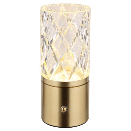 Globo - LED Prigušiva stolna lampa na dodir LED/2,5W/3,7V 2700K/4000K/6500K 1800 mAh USB zlatna