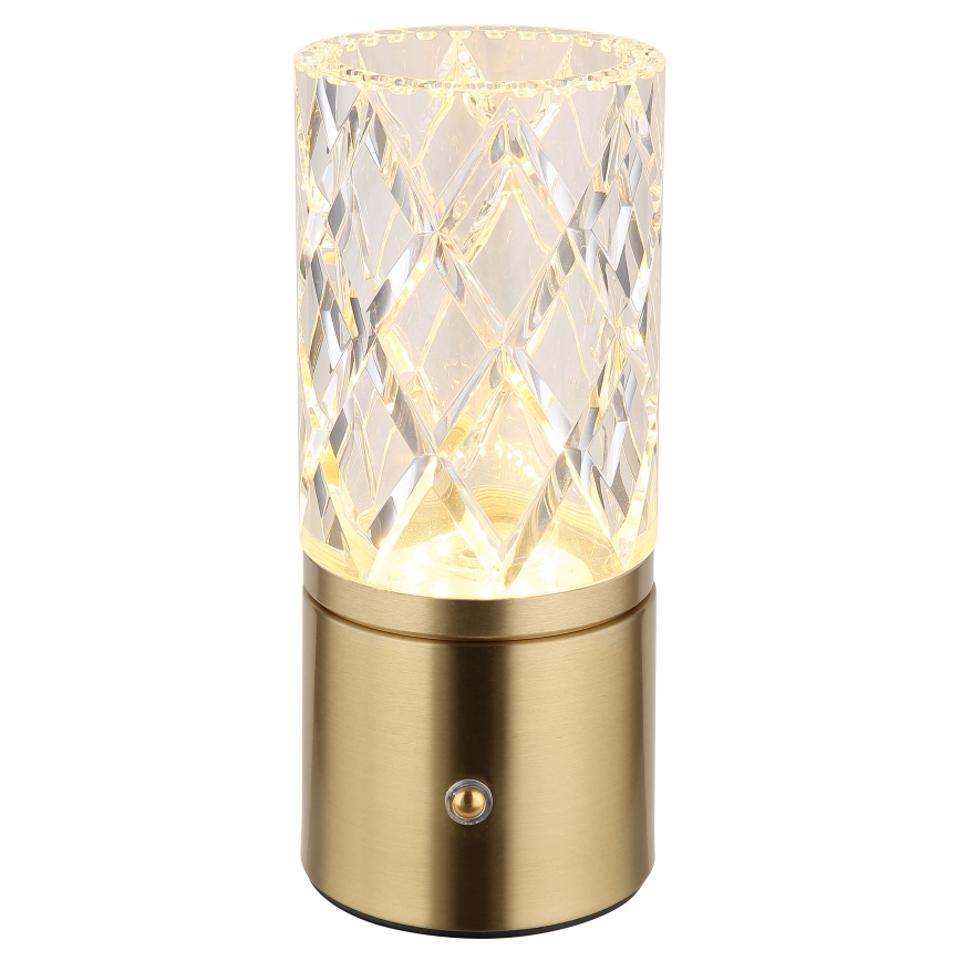 Globo - LED Prigušiva stolna lampa na dodir LED/2,5W/3,7V 2700K/4000K/6500K 1800 mAh USB zlatna