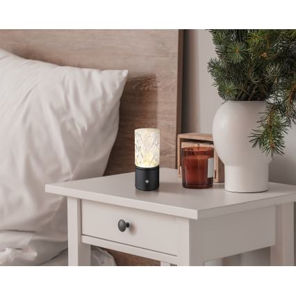 Globo - LED Prigušiva stolna lampa na dodir LED/2,5W/3,7V 2700K/4000K/6500K 1800 mAh USB crna