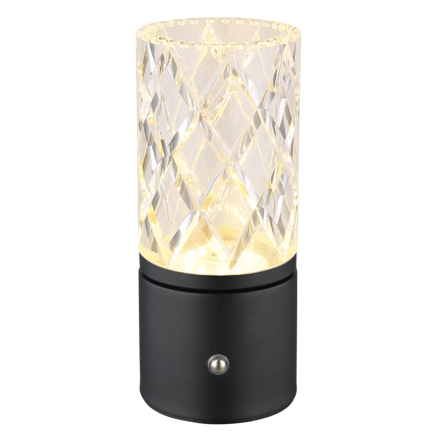 Globo - LED Prigušiva stolna lampa na dodir LED/2,5W/3,7V 2700K/4000K/6500K 1800 mAh USB crna