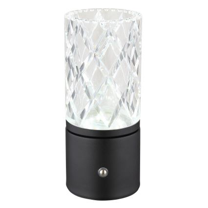 Globo - LED Prigušiva stolna lampa na dodir LED/2,5W/3,7V 2700K/4000K/6500K 1800 mAh USB crna