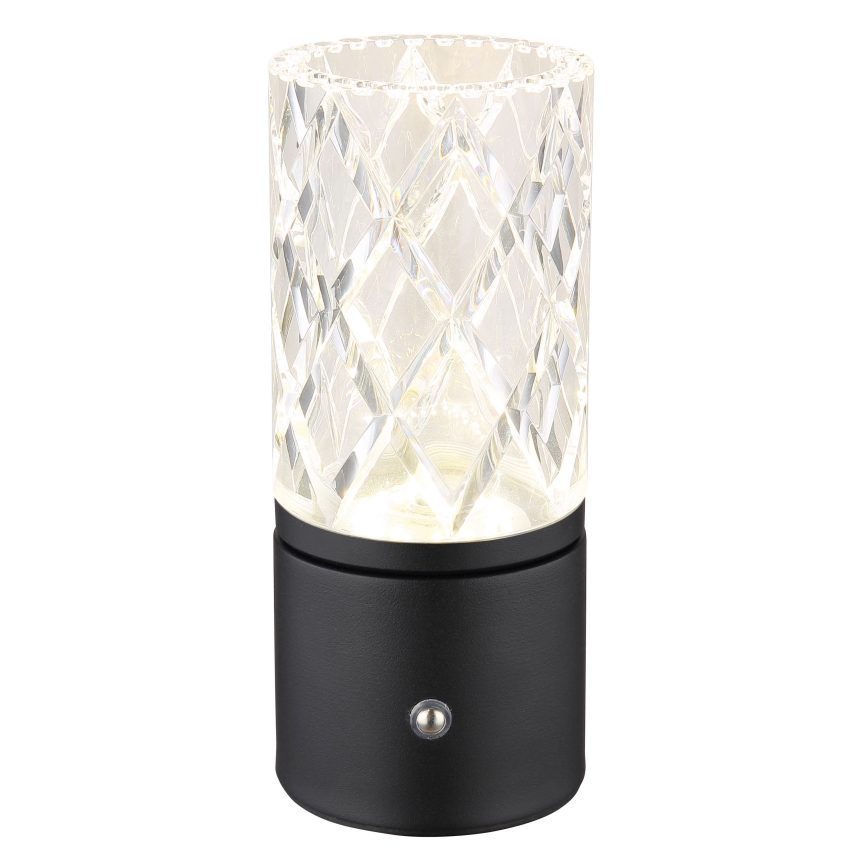 Globo - LED Prigušiva stolna lampa na dodir LED/2,5W/3,7V 2700K/4000K/6500K 1800 mAh USB crna