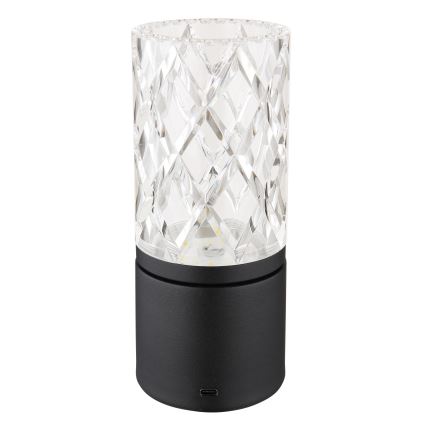 Globo - LED Prigušiva stolna lampa na dodir LED/2,5W/3,7V 2700K/4000K/6500K 1800 mAh USB crna