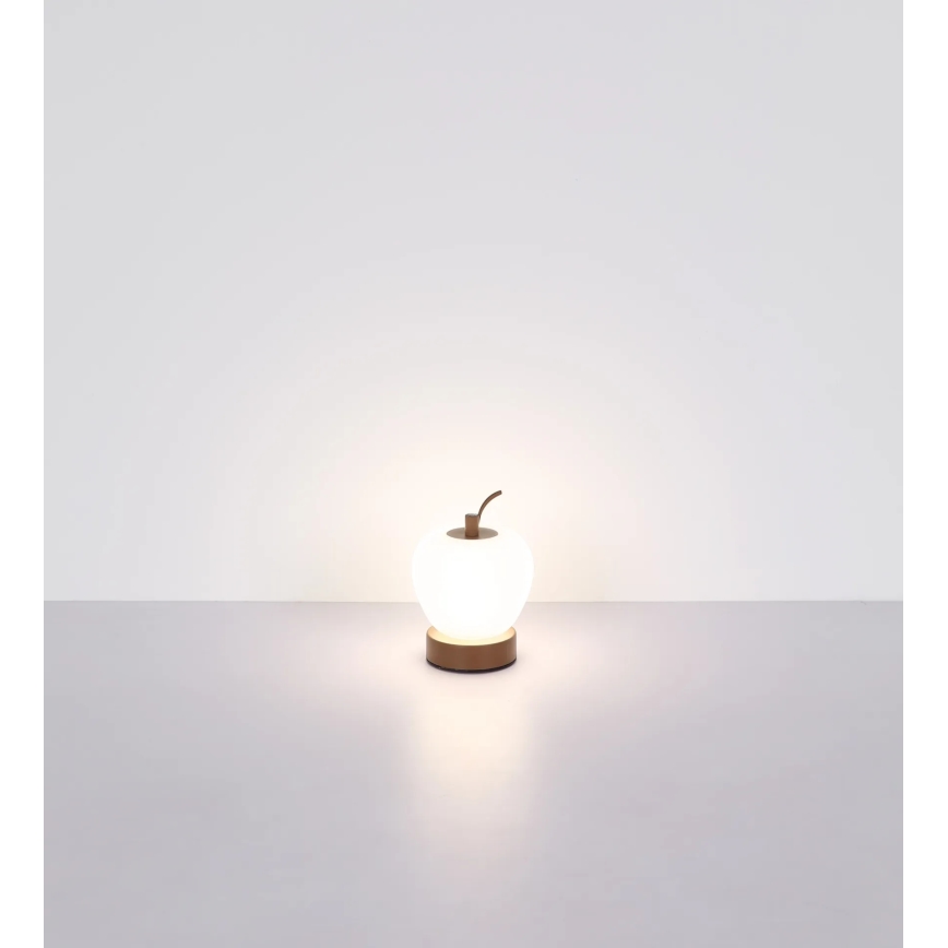 Globo - LED Prigušiva stolna lampa na dodir LED/2W/3,7V 2700K/4000K/6500K 1200 mAh USB smeđa