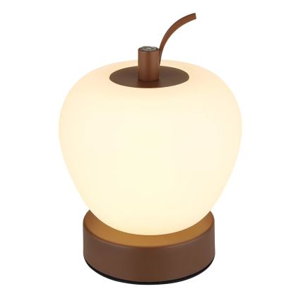 Globo - LED Prigušiva stolna lampa na dodir LED/2W/3,7V 2700K/4000K/6500K 1200 mAh USB smeđa