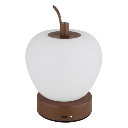 Globo - LED Prigušiva stolna lampa na dodir LED/2W/3,7V 2700K/4000K/6500K 1200 mAh USB smeđa