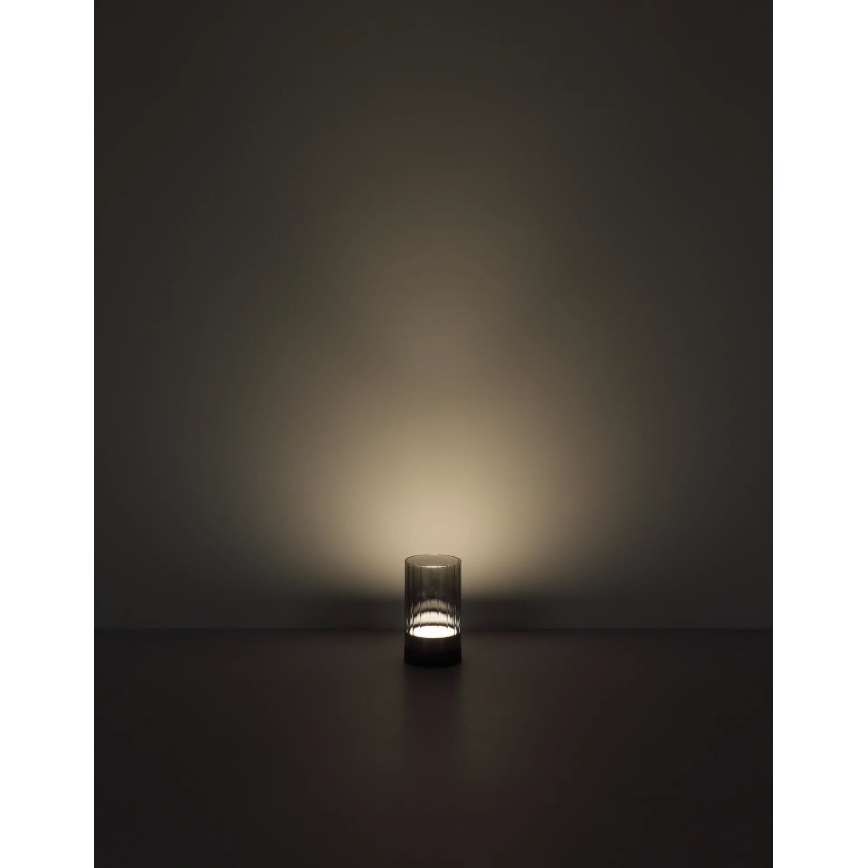 Globo - LED Vanjska prigušiva punjiva dodirna stolna lampa LED/2W/3,7V 2700/4000/6500K 1200mAh IP44 siva