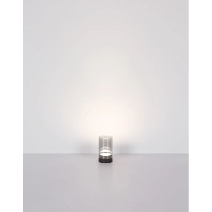Globo - LED Vanjska prigušiva punjiva dodirna stolna lampa LED/2W/3,7V 2700/4000/6500K 1200mAh IP44 siva