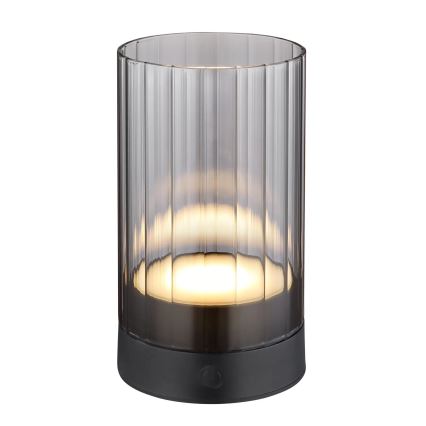 Globo - LED Vanjska prigušiva punjiva dodirna stolna lampa LED/2W/3,7V 2700/4000/6500K 1200mAh IP44 siva