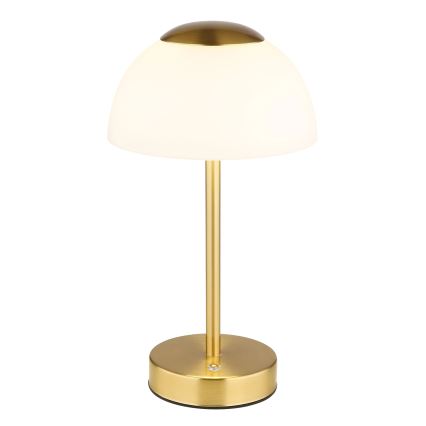 Globo - LED punjiva stolna lampa s prigušivanjem LED/2,5W/5V 1800 mAh 2700K/4000K/6500K mesing