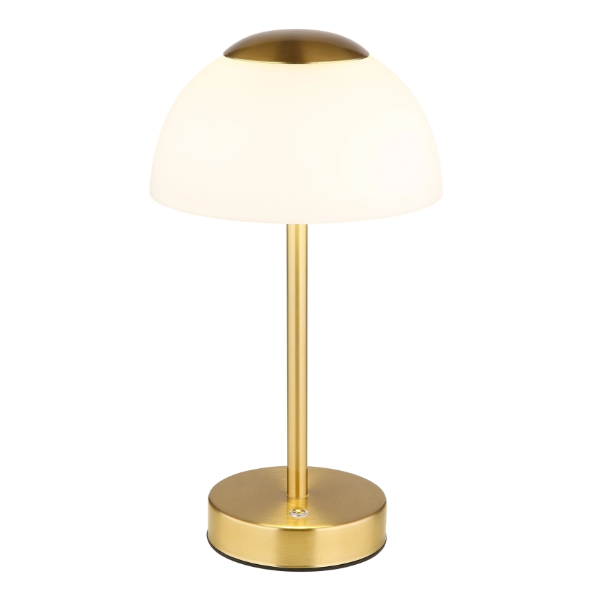 Globo - LED punjiva stolna lampa s prigušivanjem LED/2,5W/5V 1800 mAh 2700K/4000K/6500K mesing