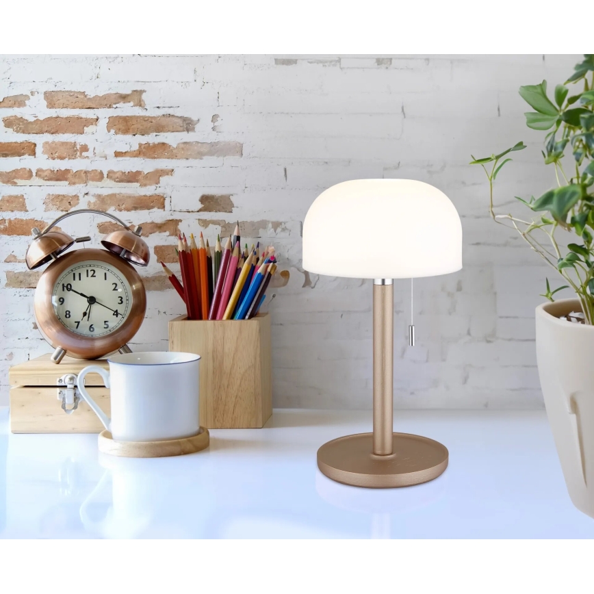 Globo - LED Punjiva stolna lampa LED/1,5W/3,7V 3000/4200/6000K 1800mAh smeđa