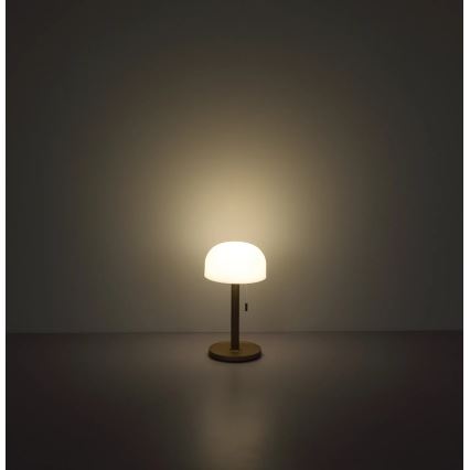Globo - LED Punjiva stolna lampa LED/1,5W/3,7V 3000/4200/6000K 1800mAh smeđa