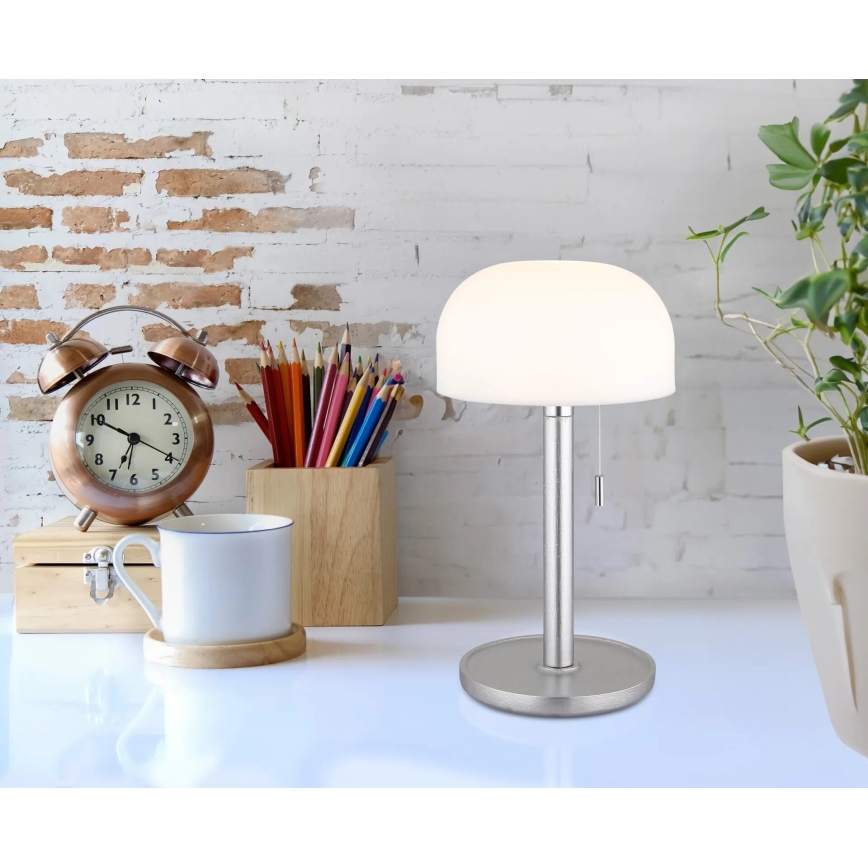 Globo - LED Punjiva stolna lampa LED/1,5W/3,7V 3000/4200/6000K 1800mAh srebrna