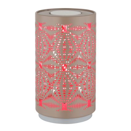 Globo - LED RGB Dodirna punjiva stolna lampa LED/1W/5V 500 mAh smeđa