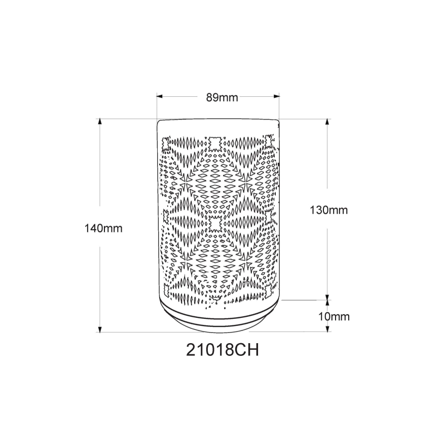 Globo - LED RGB Dodirna punjiva stolna lampa LED/1W/5V 500 mAh smeđa
