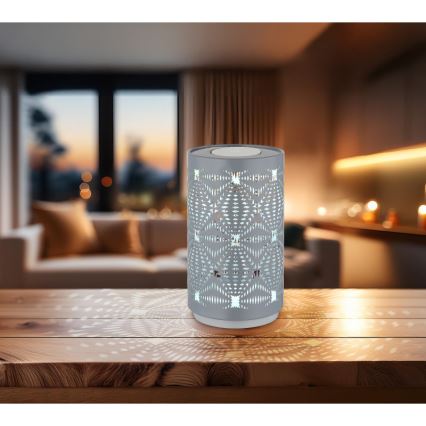 Globo - LED RGB Dodirna punjiva stolna lampa LED/1W/5V 500 mAh siva