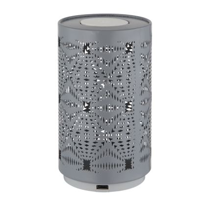 Globo - LED RGB Dodirna punjiva stolna lampa LED/1W/5V 500 mAh siva