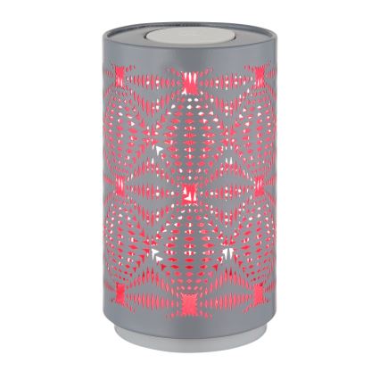 Globo - LED RGB Dodirna punjiva stolna lampa LED/1W/5V 500 mAh siva
